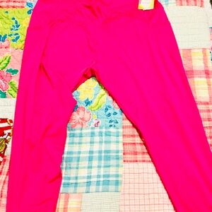 Crown & Ivy Vibrant Pink Plus Size 4X Hot Pink Leggings Yoga Pants New with Tags